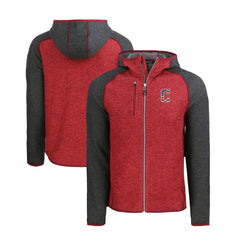 MLB Cleveland Guardians Cutter & Buck Stars & Stripes Mainsail Sweater-Knit Full-Zip Hoodie