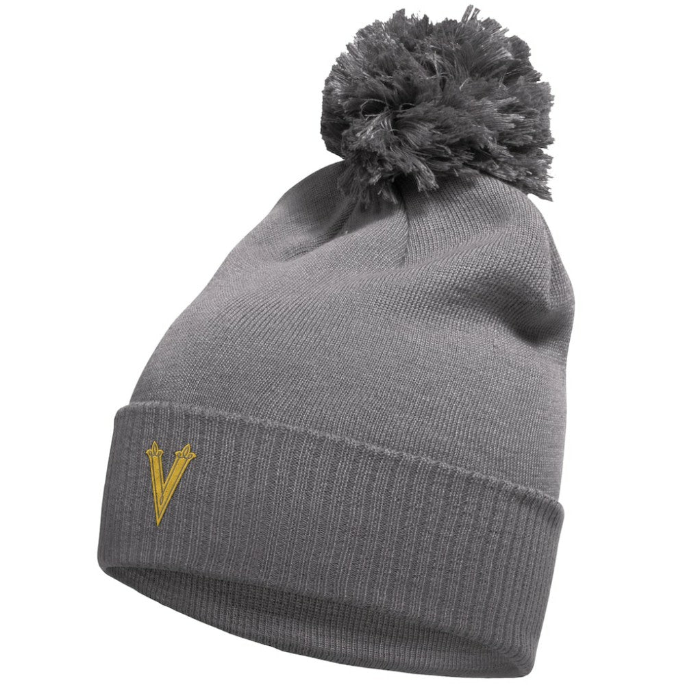 NHL Charcoal Vegas Golden Knights adidas 2024 NHL Winter Classic Cuffed Knit Hat with Pom