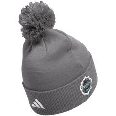 NHL Charcoal Vegas Golden Knights adidas 2024 NHL Winter Classic Cuffed Knit Hat with Pom