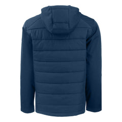 MLB Chicago Cubs Cutter & Buck Stars & Stripes Big & Tall Evoke Hybrid Eco Softshell Recycled Full-Zip Hoodie Jacket