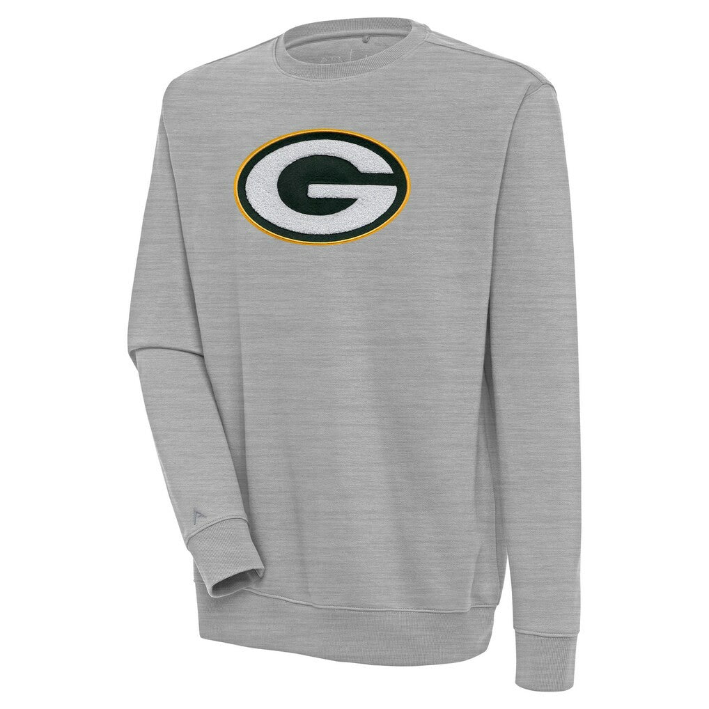 Antigua Victory Crewneck Pullover Sweatshirt - Green Bay Packers