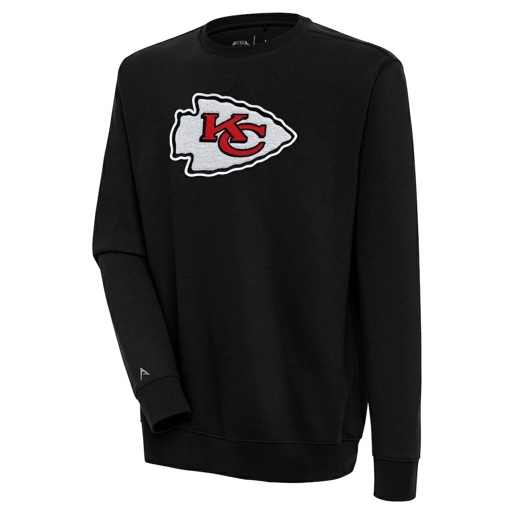 Antigua Victory Crewneck Pullover Sweatshirt - Kansas City Chiefs