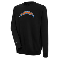 Antigua Victory Crewneck Pullover Sweatshirt - Los Angeles Chargers