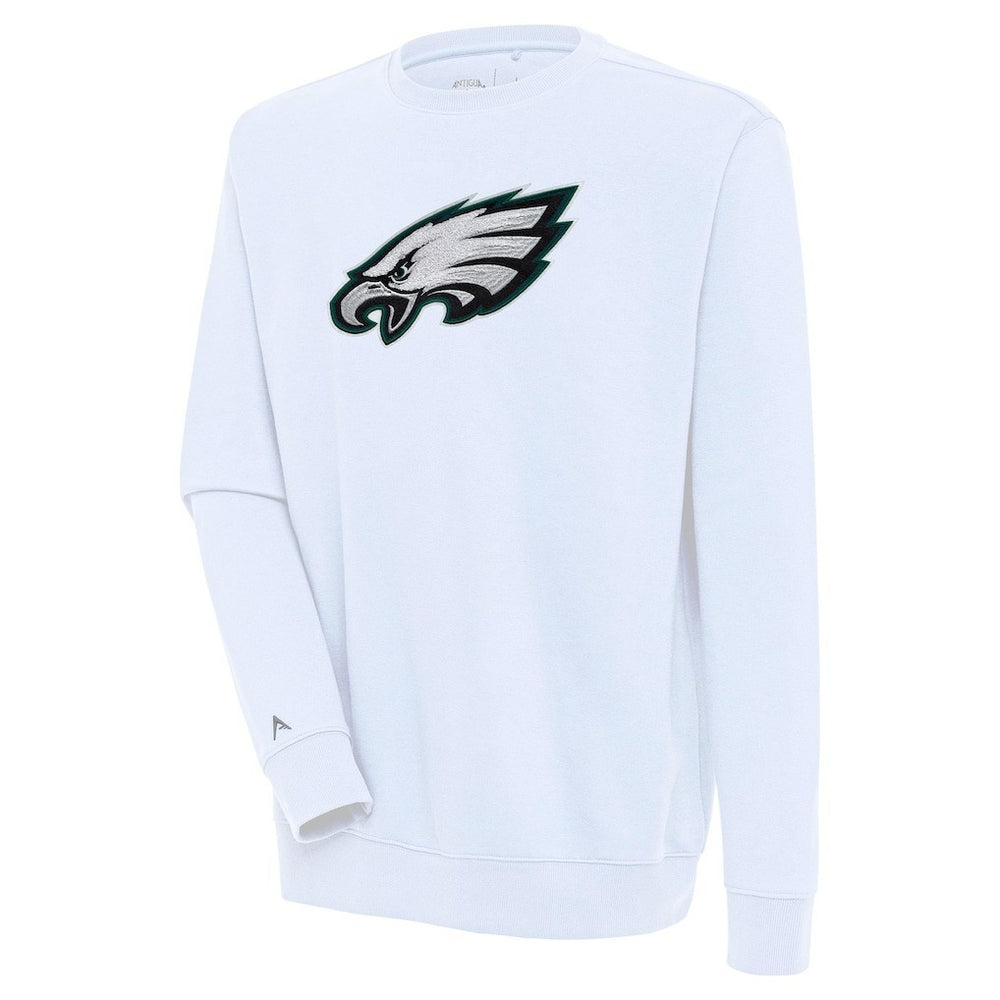 Antigua Victory Crewneck Pullover Sweatshirt - Philadelphia Eagles