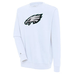 Antigua Victory Crewneck Pullover Sweatshirt - Philadelphia Eagles