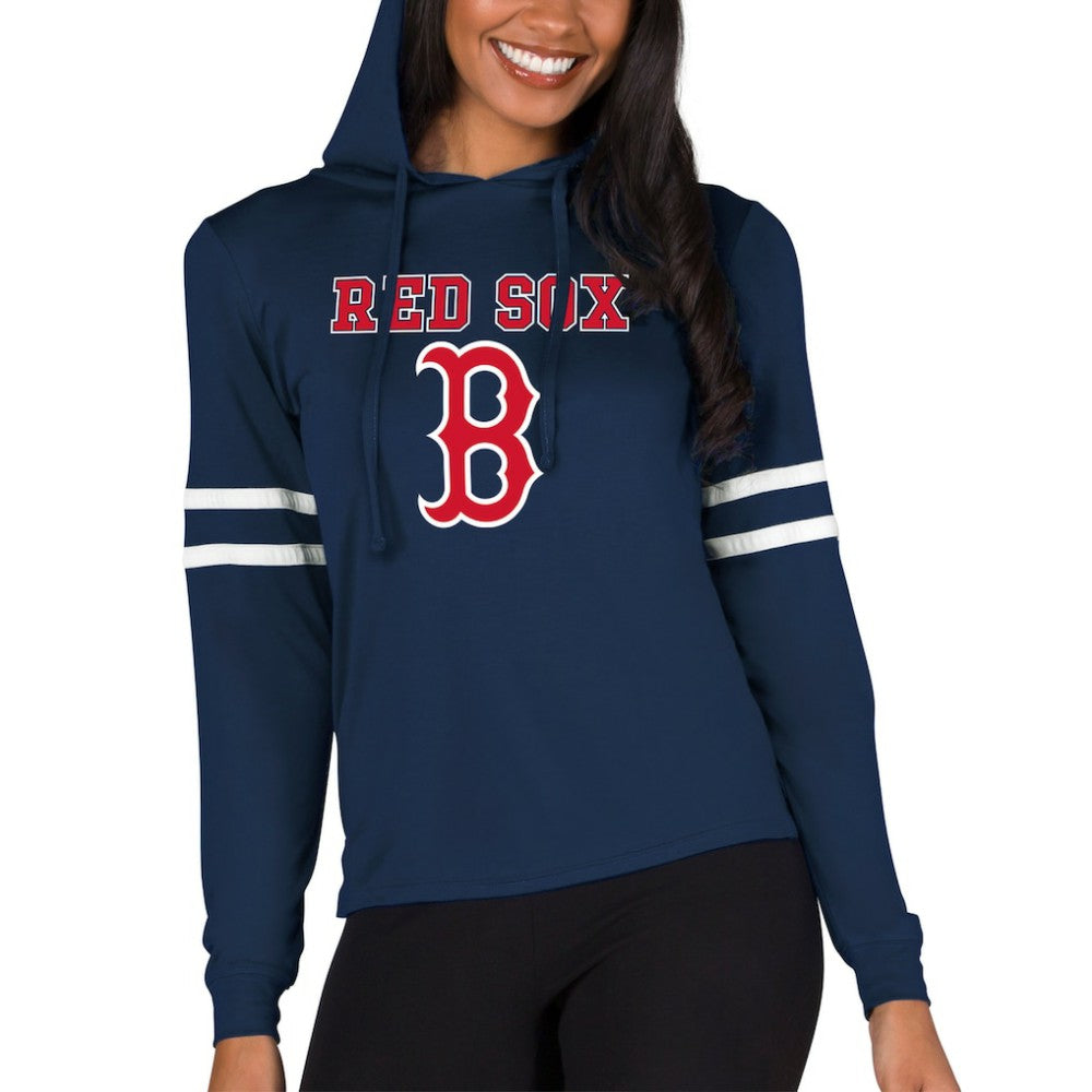 MLB Boston Red Sox Concepts Sport Women's Marathon Lightweight Lounge Pullover Hoodie
