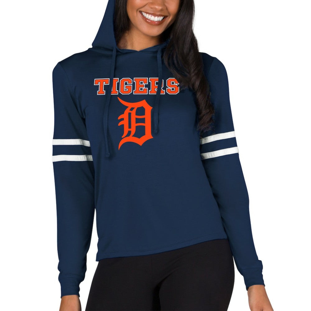 MLB Detroit Tigers Concepts Sport Women's Marathon Lightweight Lounge Pullover Hoodie