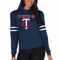 MLB Minnesota Twins Concepts Sport Women's Marathon Lightweight Lounge Pullover Hoodie