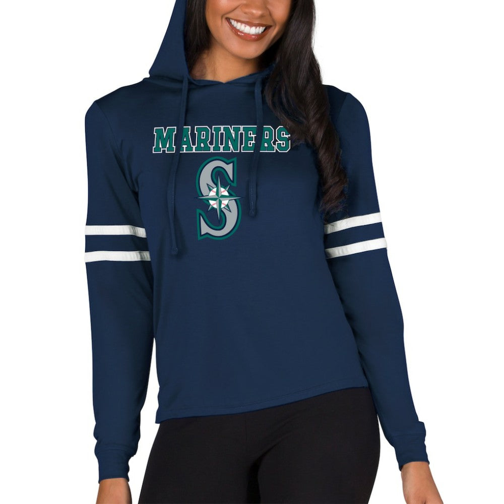 MLB Seattle Mariners Concepts Sport Women's Marathon Lightweight Lounge Pullover Hoodie