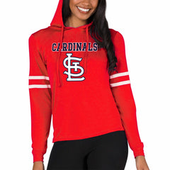 MLB St. Louis Cardinals Concepts Sport Women's Marathon Lightweight Lounge Pullover Hoodie