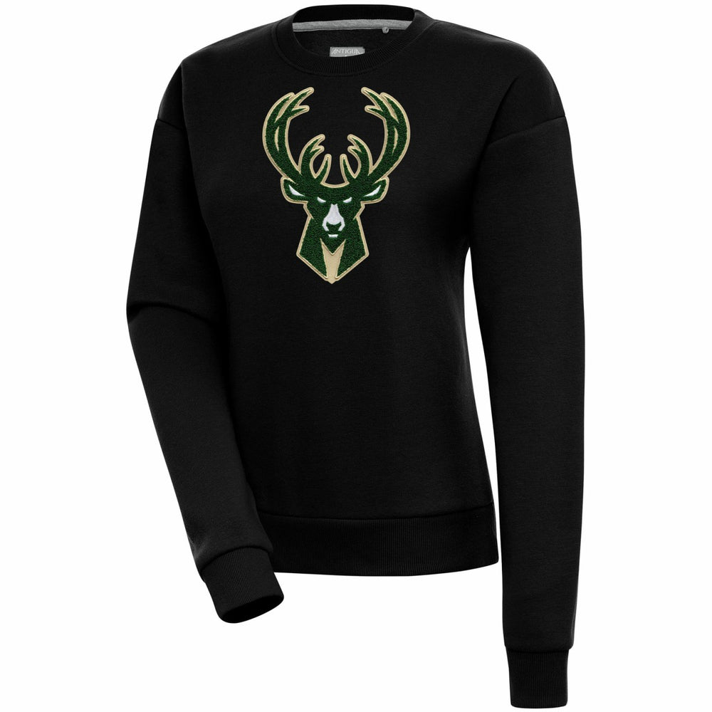 NBA Milwaukee Bucks Antigua Women's Victory Crewneck Pullover Sweatshirt