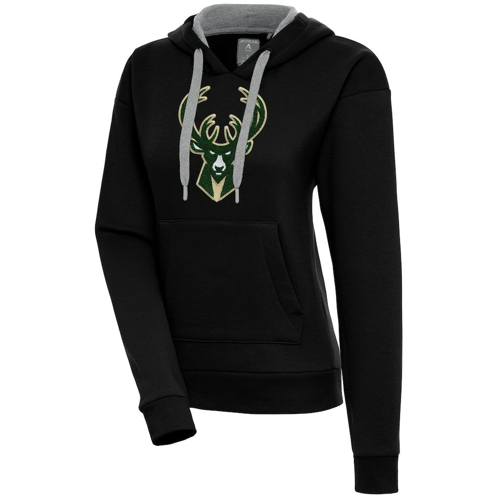 NBA Milwaukee Bucks Antigua Women's Victory Pullover Hoodie