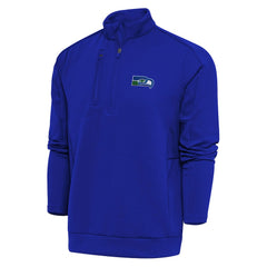 Adult Throwback Logo Generation Quarter-Zip Pullover Top - Seattle Seahawks