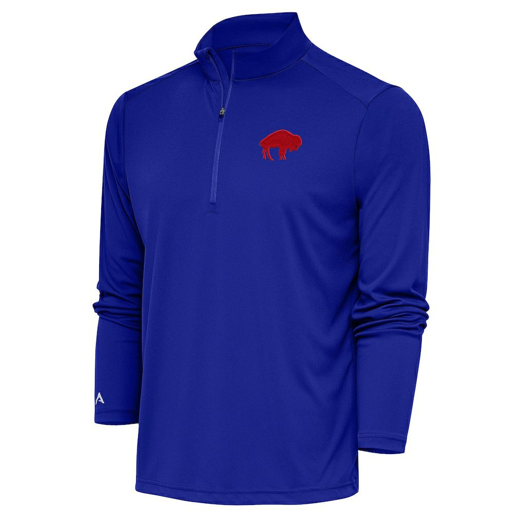 Adult Throwback Logo Tribute Quarter-Zip Pullover - Buffalo Bills