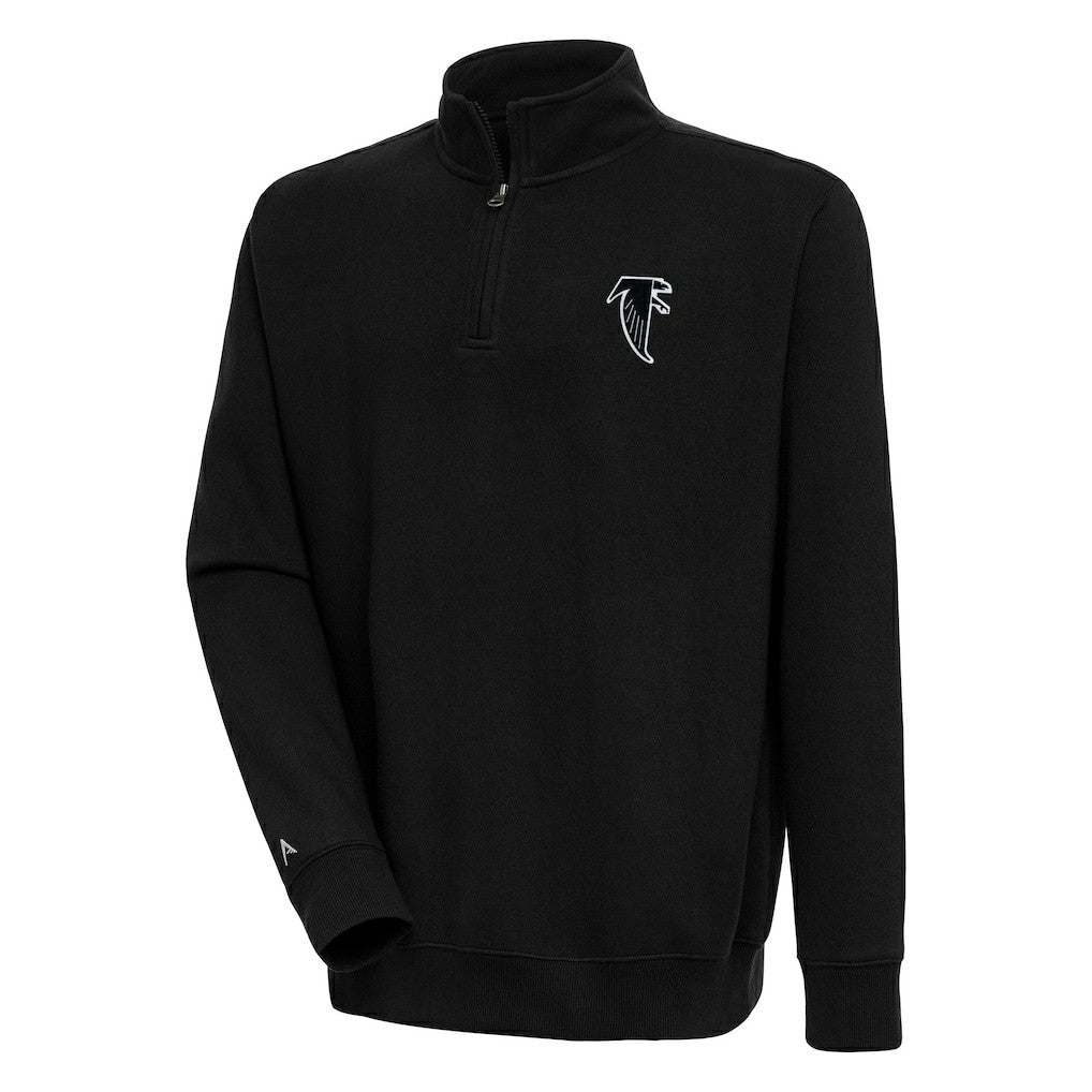 Adult Throwback Logo Victory Quarter-Zip Pullover Top - Atlanta Falcons