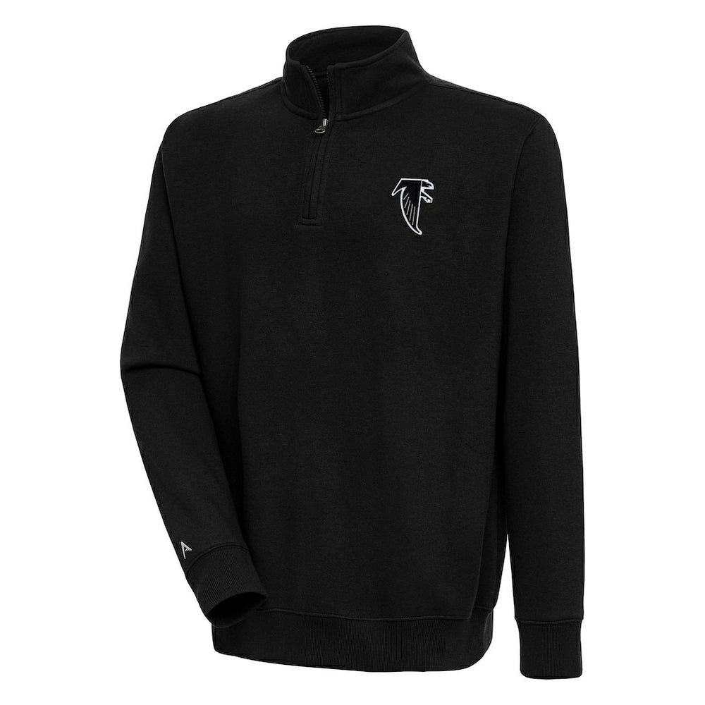 Adult Throwback Logo Victory Quarter-Zip Pullover Top - Atlanta Falcons