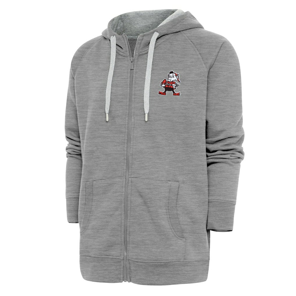 Adult Throwback Logo Victory Full-Zip Hoodie - Cleveland Browns