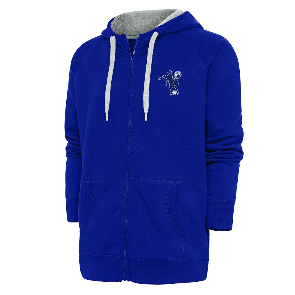 Adult Throwback Logo Victory Full-Zip Hoodie - Indianapolis Colts