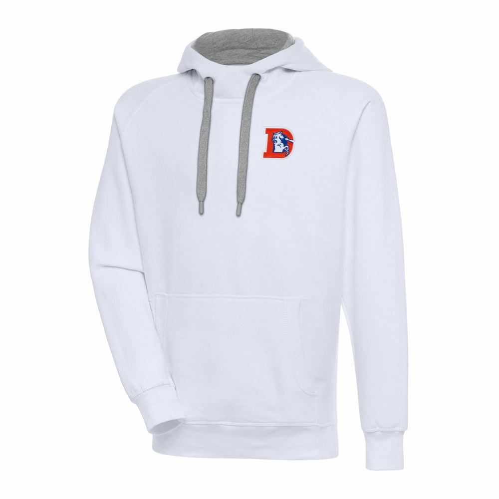 Adult Throwback Logo Victory Pullover Hoodie - Denver Broncos