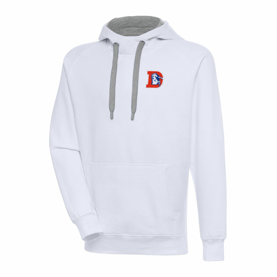 Adult Throwback Logo Victory Pullover Hoodie - Denver Broncos