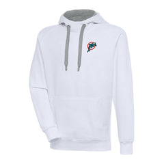 Adult Throwback Logo Victory Pullover Hoodie - Miami Dolphins