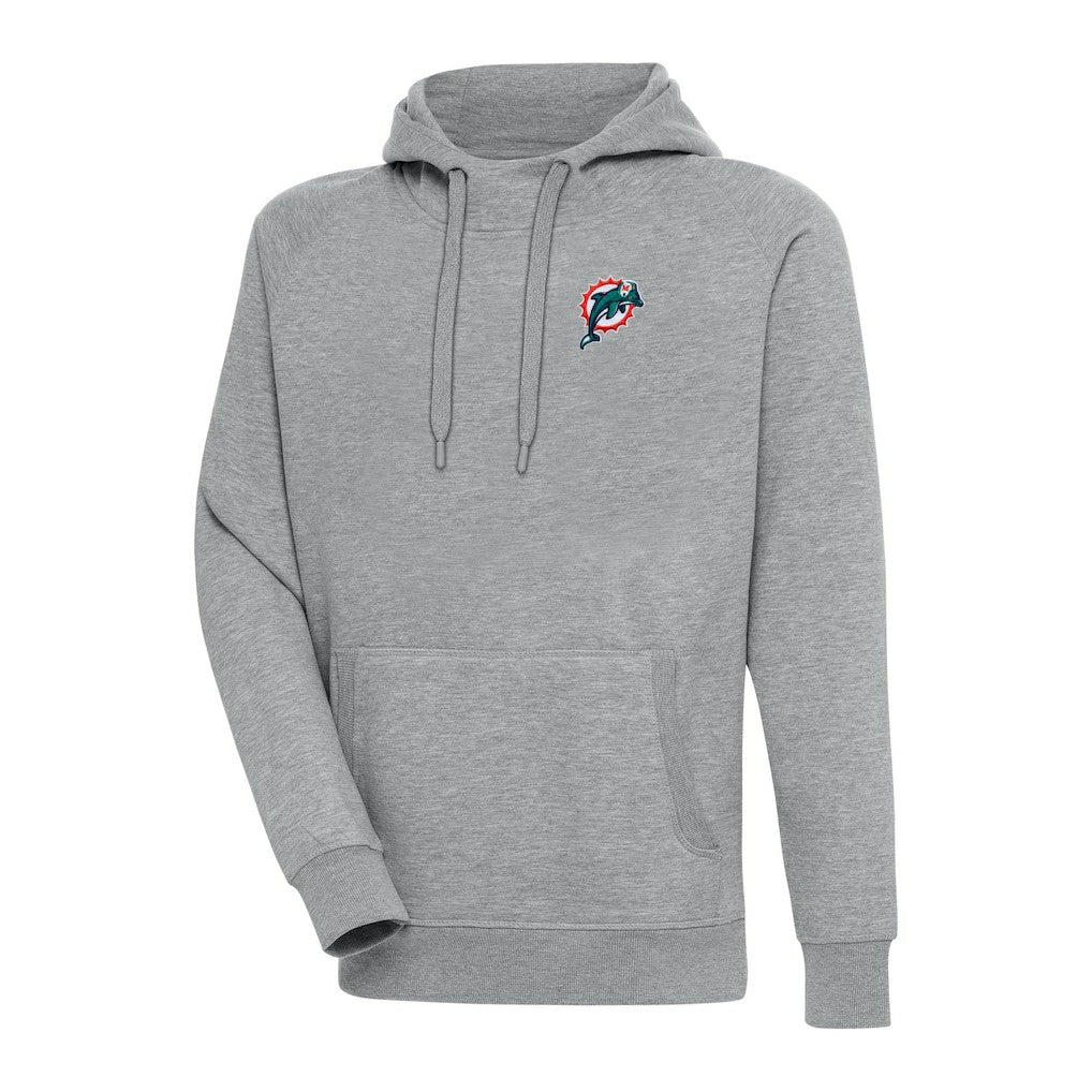 Adult Throwback Logo Victory Pullover Hoodie - Miami Dolphins