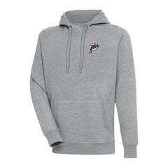 Adult Throwback Logo Victory Pullover Hoodie - Miami Dolphins