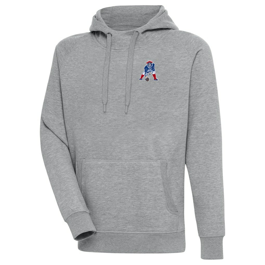 Adult Throwback Logo Victory Pullover Hoodie - New England Patriots