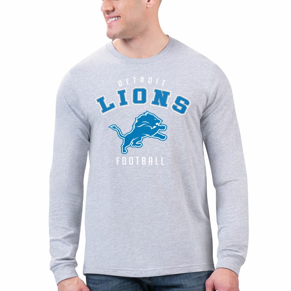 Starter Logo Graphic Long Sleeve T-Shirt - Detroit Lions