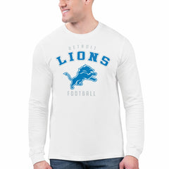 Starter Logo Graphic Long Sleeve T-Shirt - Detroit Lions