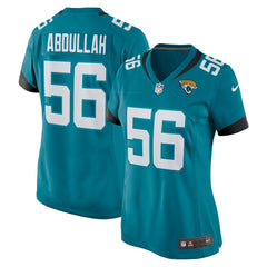 Yasir Abdullah  Women's Team Game Jersey - Jacksonville Jaguars