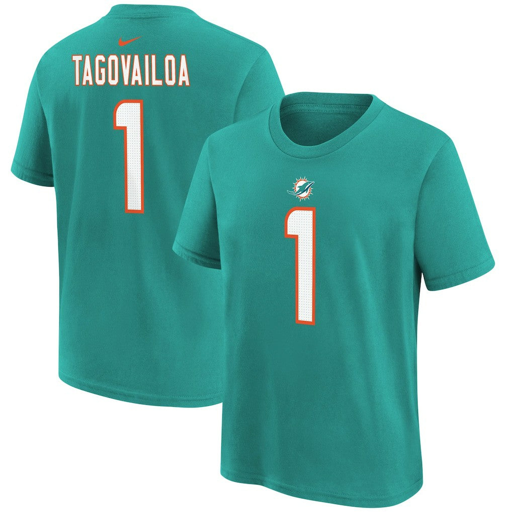 Tua Tagovailoa  Preschool Player Name & Number T-Shirt - Miami Dolphins