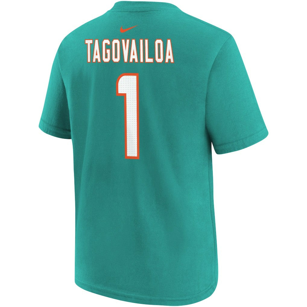 Tua Tagovailoa  Preschool Player Name & Number T-Shirt - Miami Dolphins
