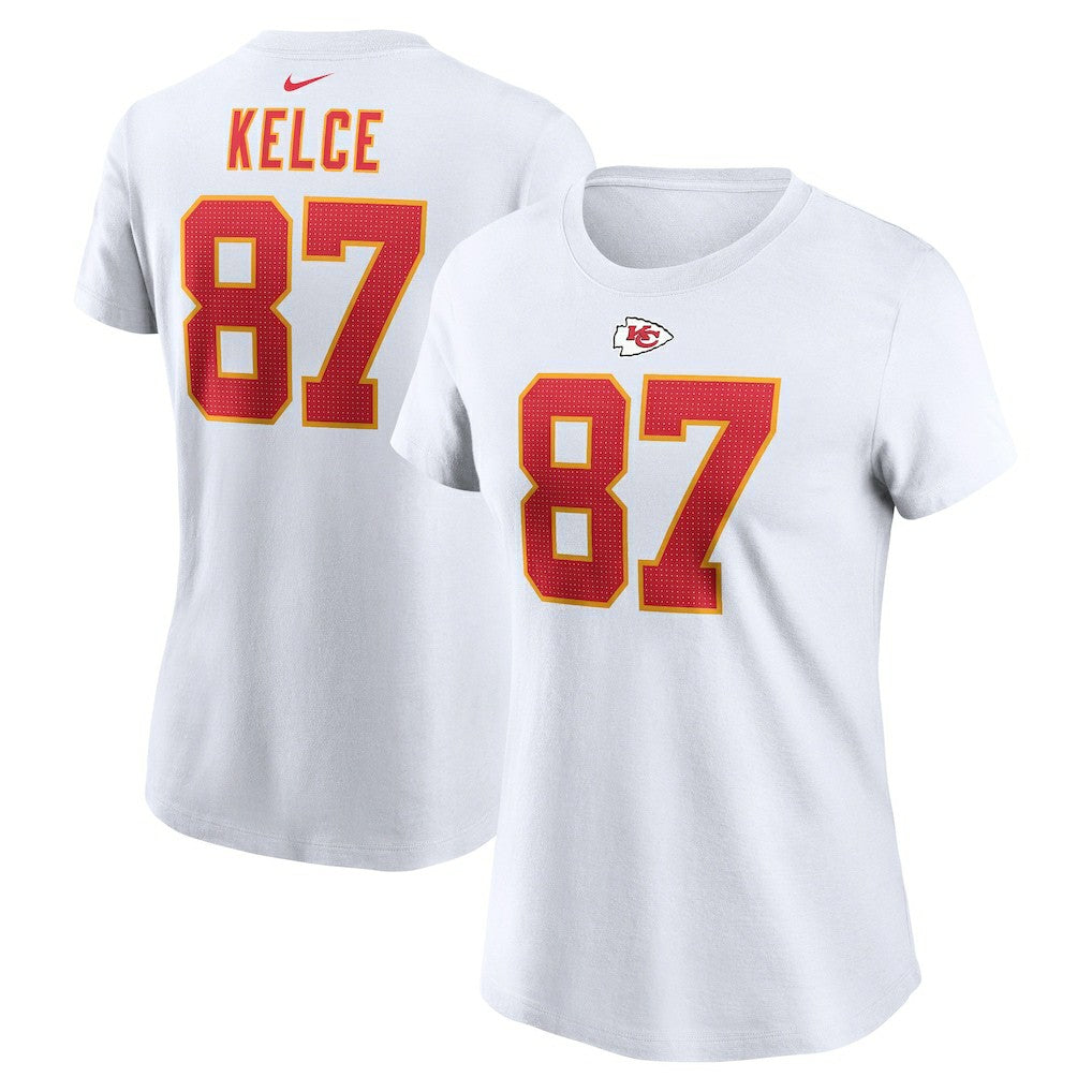 Travis Kelce  Women's Player Name & Number T-Shirt - Kansas City Chiefs