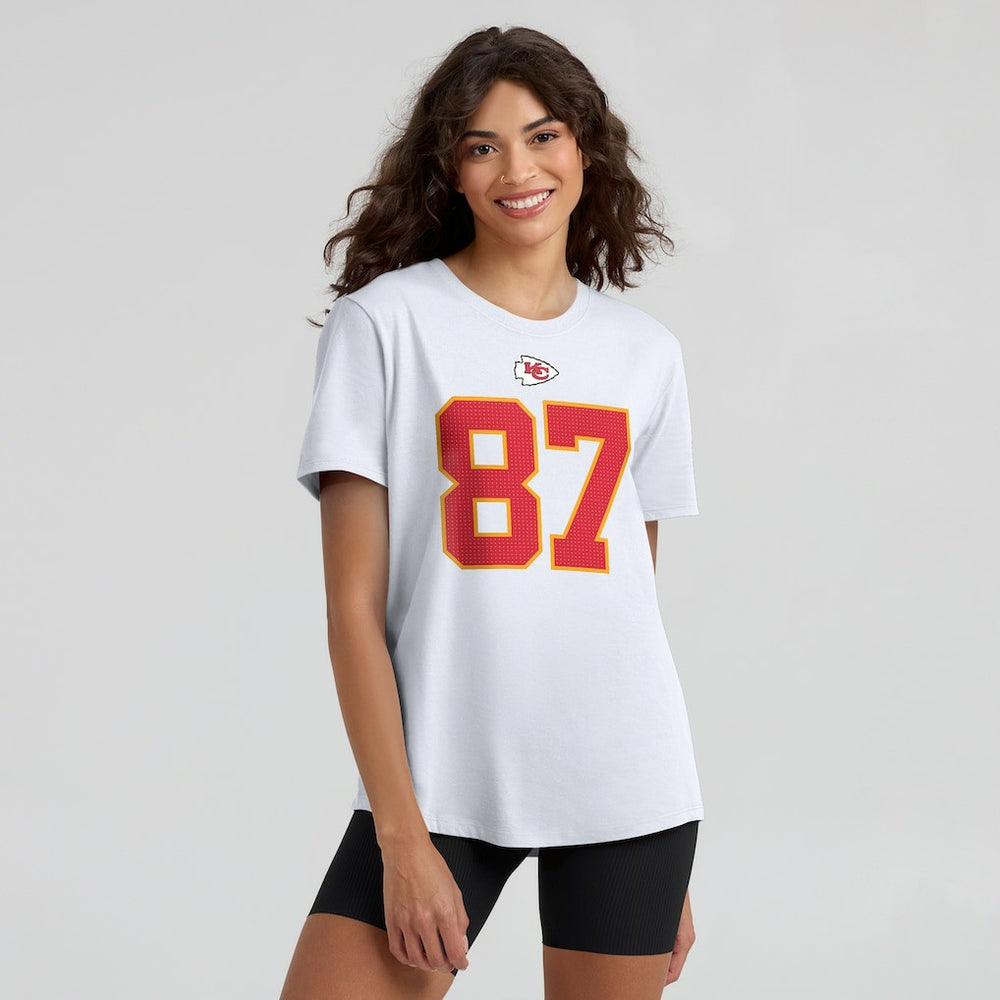 Travis Kelce  Women's Player Name & Number T-Shirt - Kansas City Chiefs