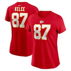 Travis Kelce  Women's Player Name & Number T-Shirt - Kansas City Chiefs