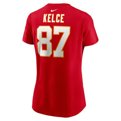 Travis Kelce  Women's Player Name & Number T-Shirt - Kansas City Chiefs