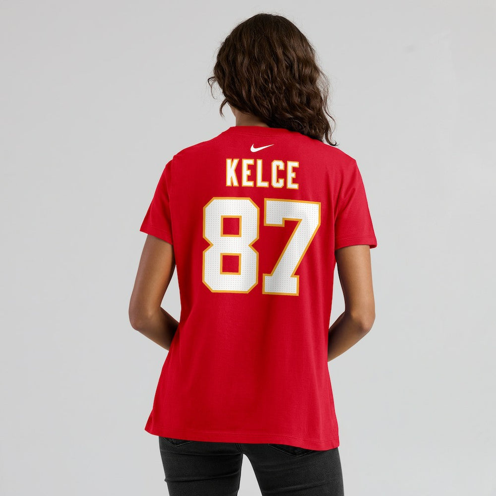 Travis Kelce  Women's Player Name & Number T-Shirt - Kansas City Chiefs