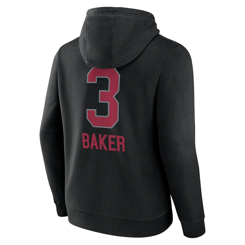 Budda Baker  Team Wordmark Player Name & Number Pullover Hoodie - Arizona Cardinals