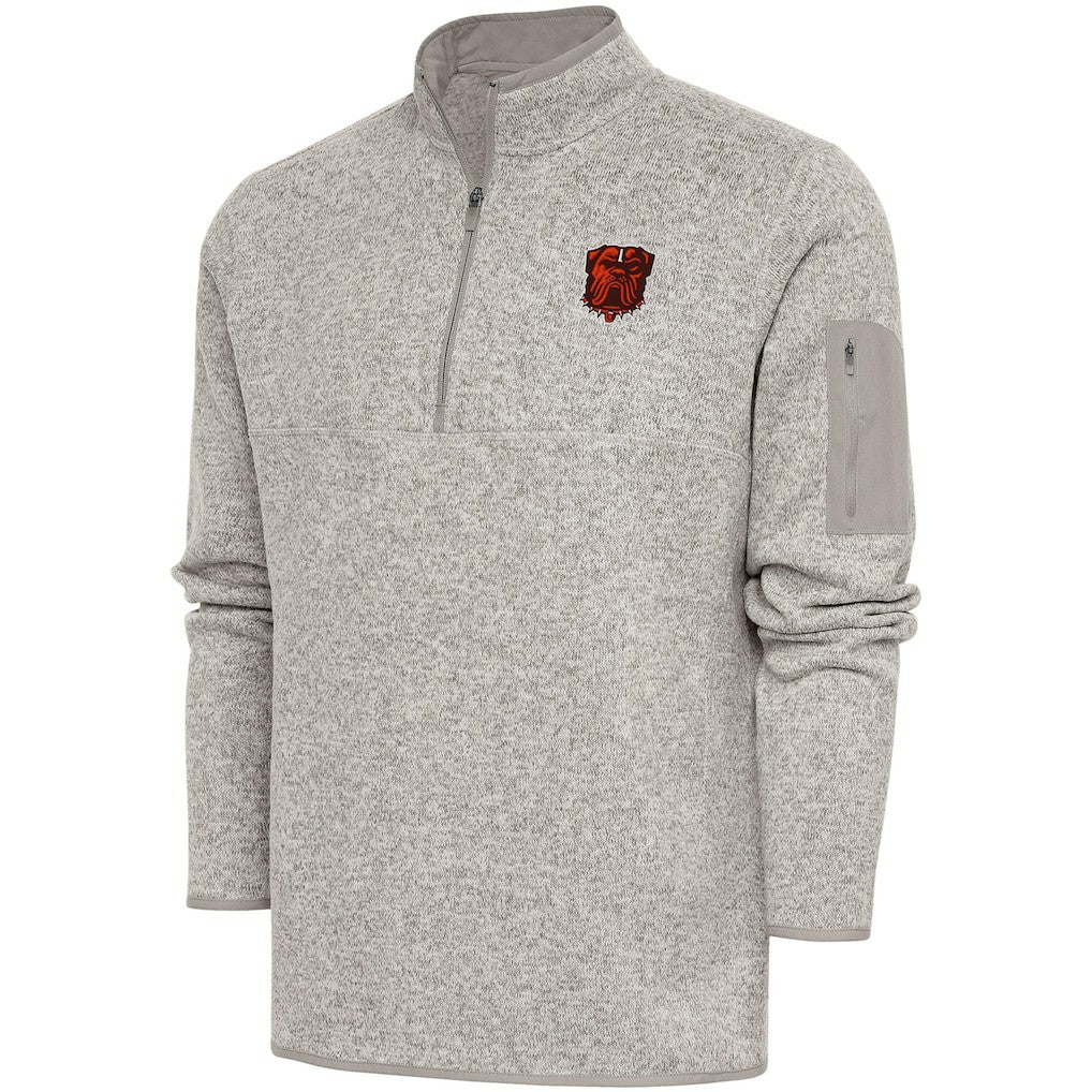 Antigua Fortune Quarter-Zip Pullover Jacket - Cleveland Browns