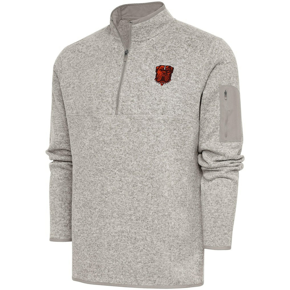 Antigua Fortune Quarter-Zip Pullover Jacket - Cleveland Browns