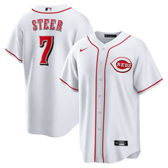 MLB Spencer Steer Cincinnati Reds Nike Home Replica Jersey