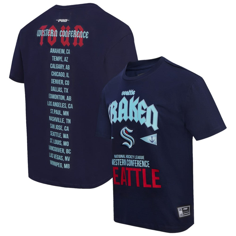 NHL Deep Sea Blue Seattle Kraken Pro Standard City Tour T-Shirt