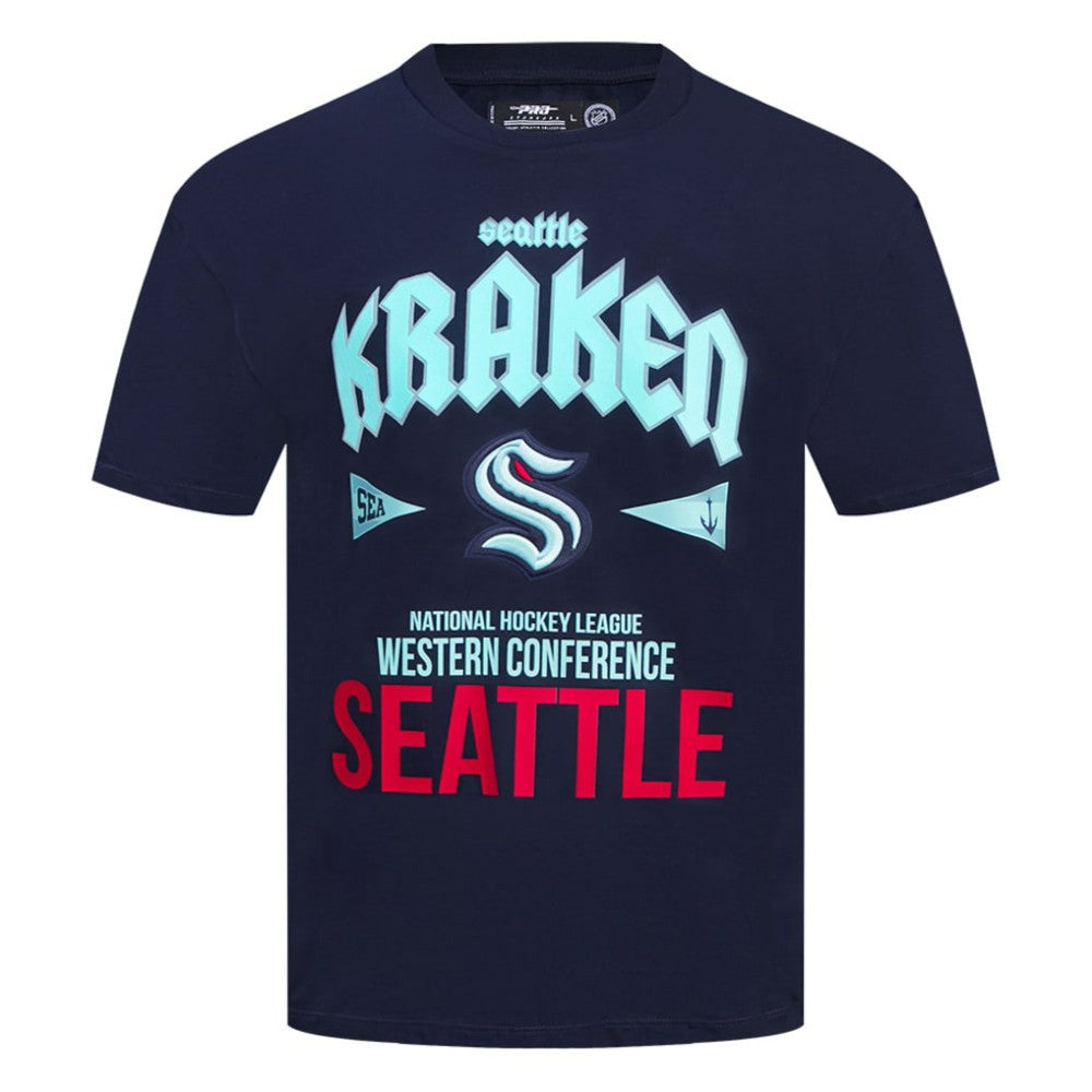 NHL Deep Sea Blue Seattle Kraken Pro Standard City Tour T-Shirt