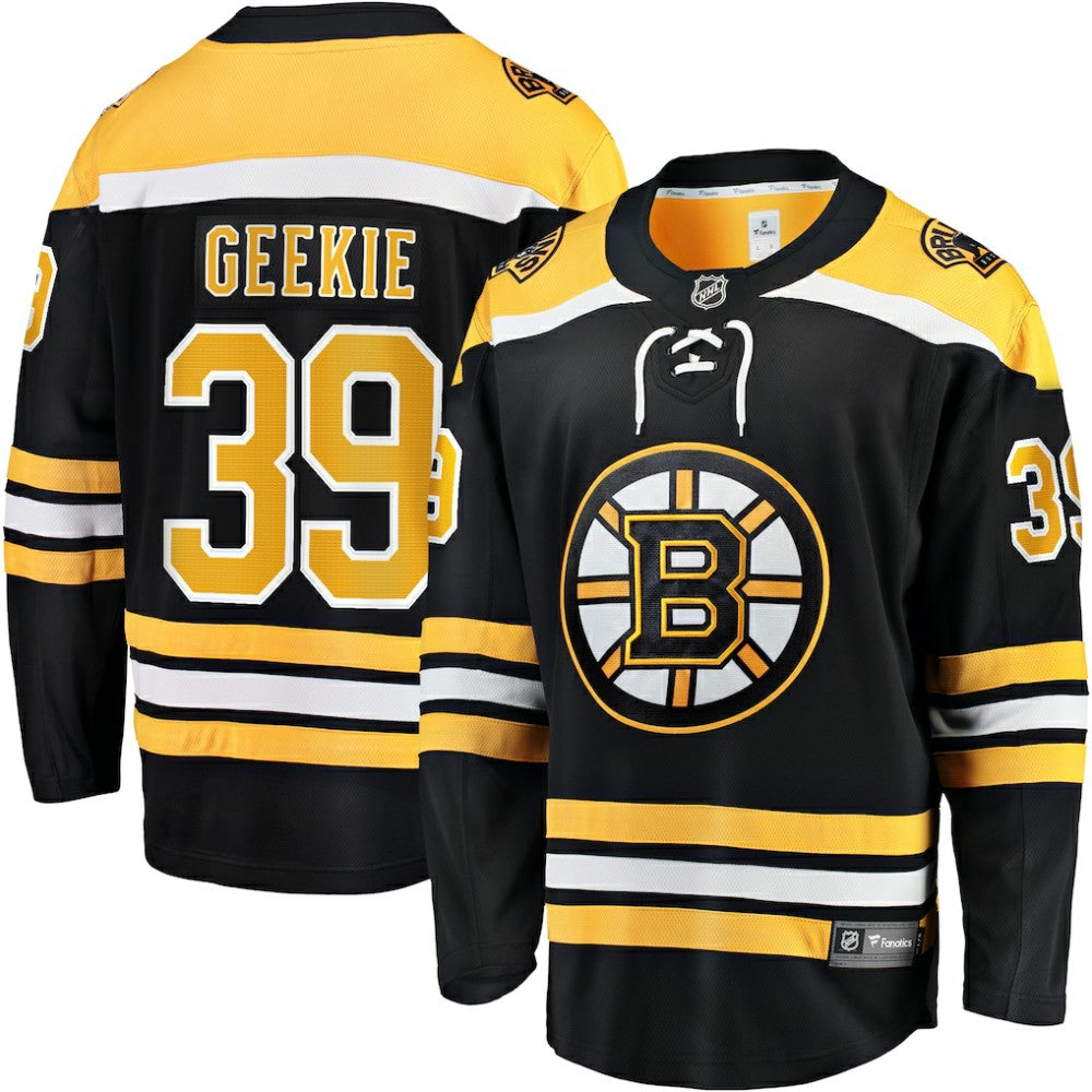 NHL Black Morgan Geekie Boston Bruins Fanatics Home Breakaway Jersey