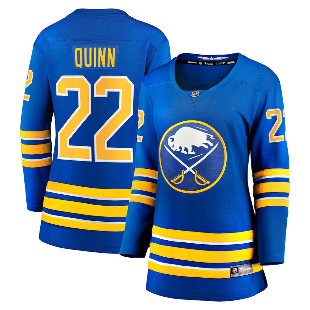NHL Royal Jack Quinn Buffalo Sabres Fanatics Women's Home Breakaway Player Jersey