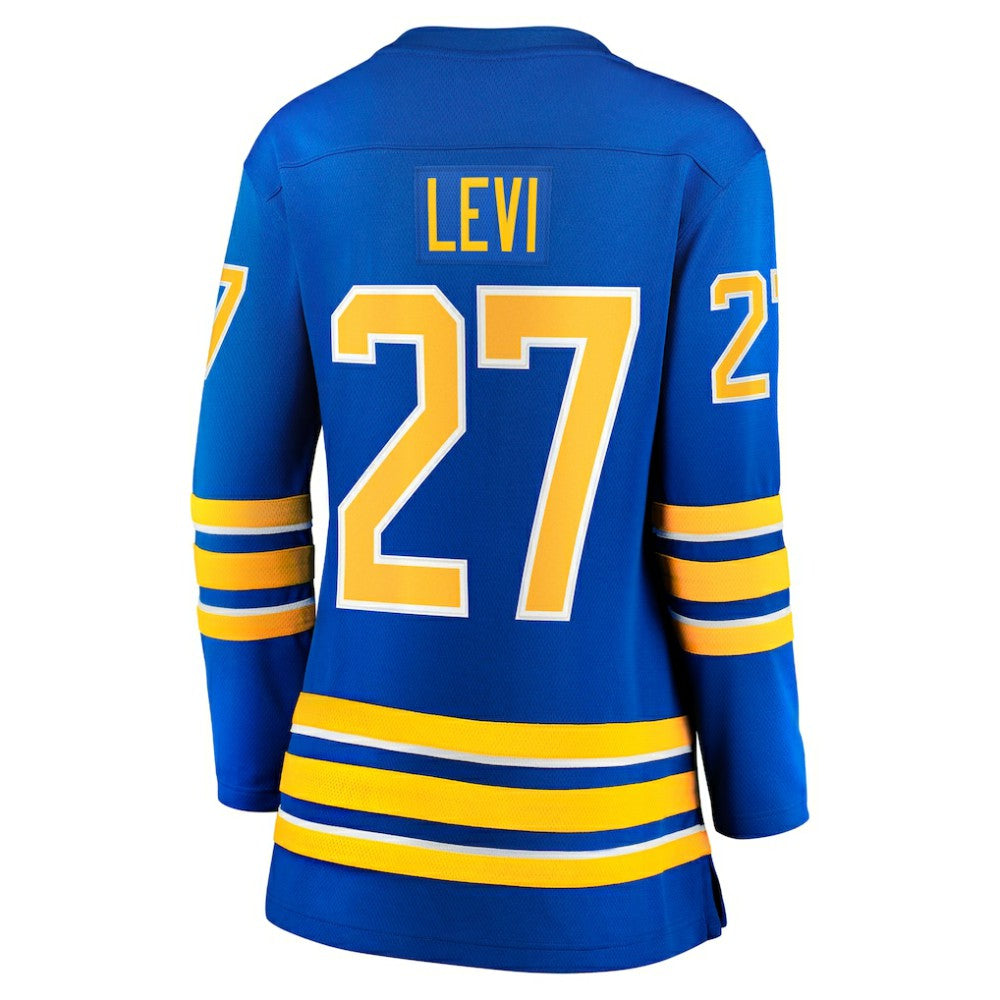 NHL Royal Devon Levi Buffalo Sabres Fanatics Women's Home Breakaway Player Jersey