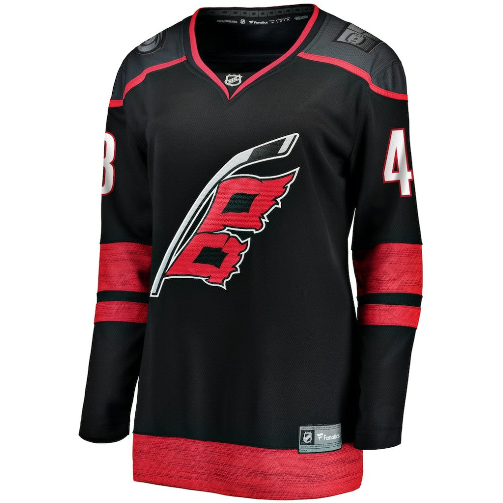 NHL Black Jordan Martinook Carolina Hurricanes Fanatics Women's Home Breakaway Player Jersey