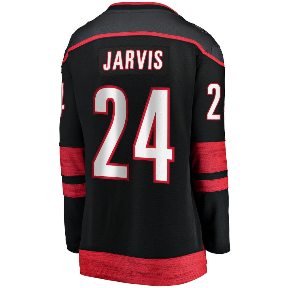 NHL Black Seth Jarvis Carolina Hurricanes Fanatics Women's Home Breakaway Player Jersey
