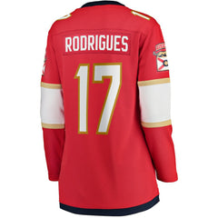 NHL Red Evan Rodrigues Florida Panthers Fanatics Women's Home Breakaway Player Jersey